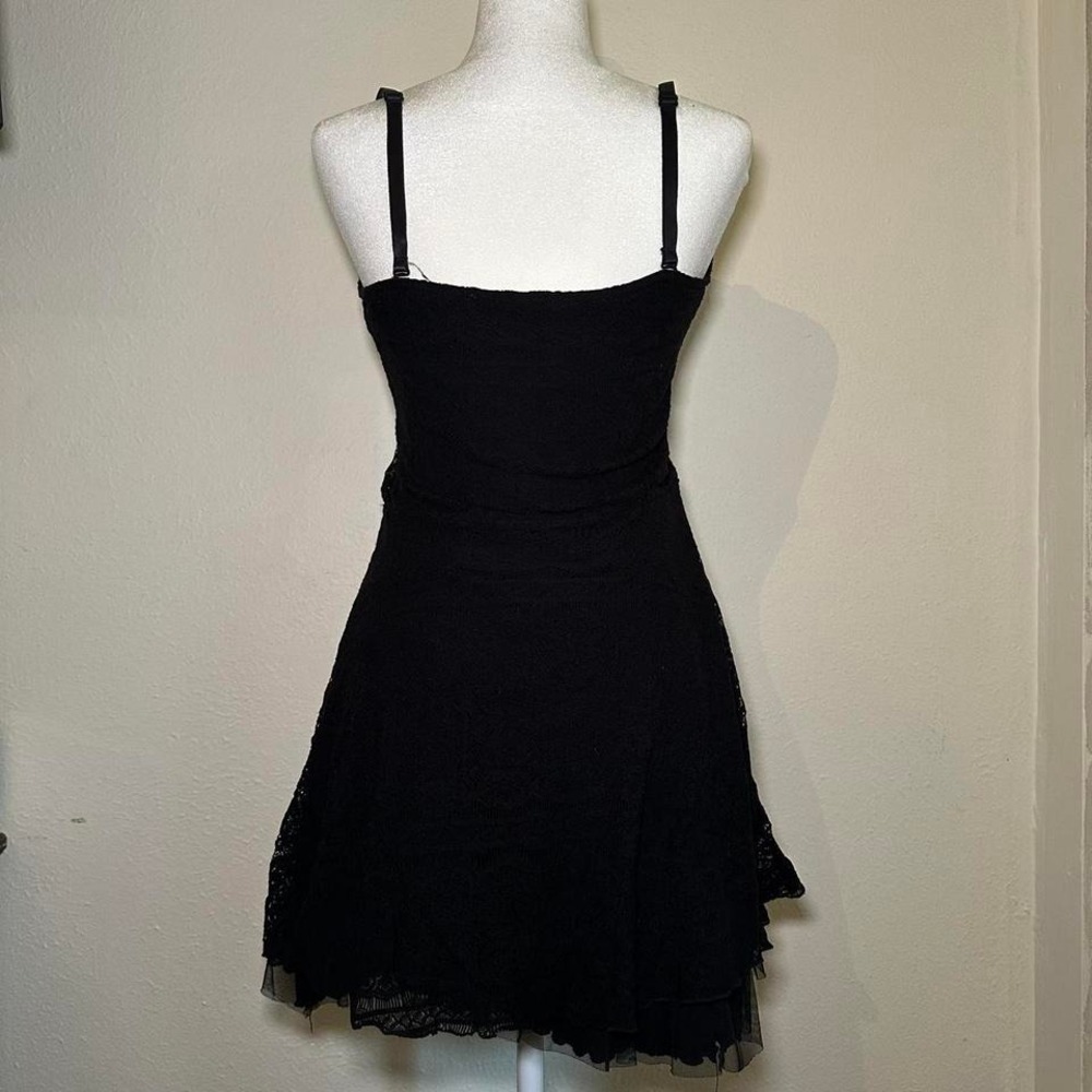 Free People Black Lace Beaded Dress (L)‎ - Picture 2 of 3